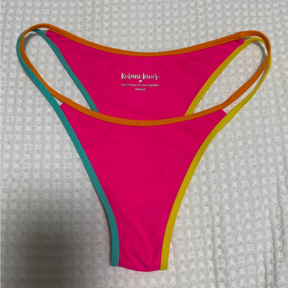 Kulani Kinis Bright Pink Bikini Bottom - Size S - Worn Once